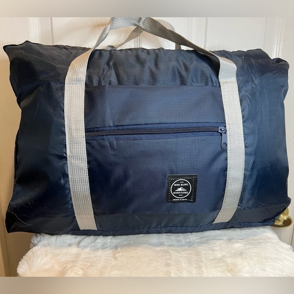 Wind Blows Handbags - WIND BLOWS RIVER FLOWS LARGE DUFFLE LUGGAGE